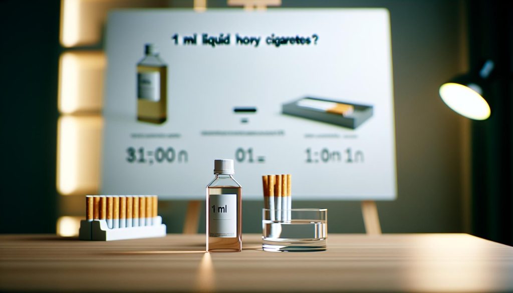 1 ml liquid = kolik cigaret? Převodní tabulka