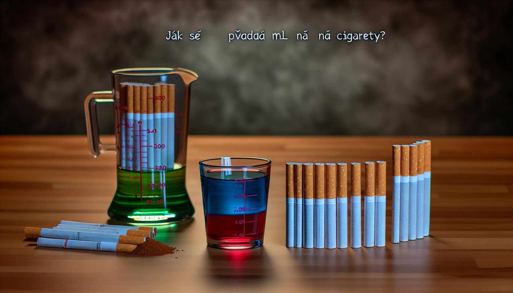 Jak se převádí ml na cigarety?