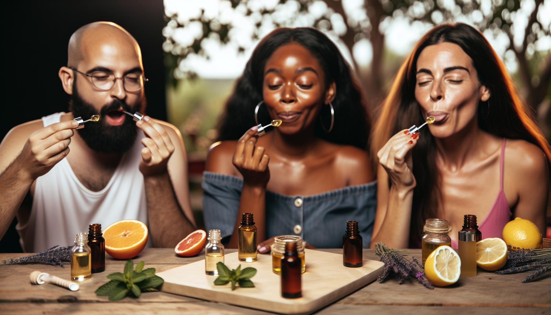 Různé chuťové profily CBD produktů