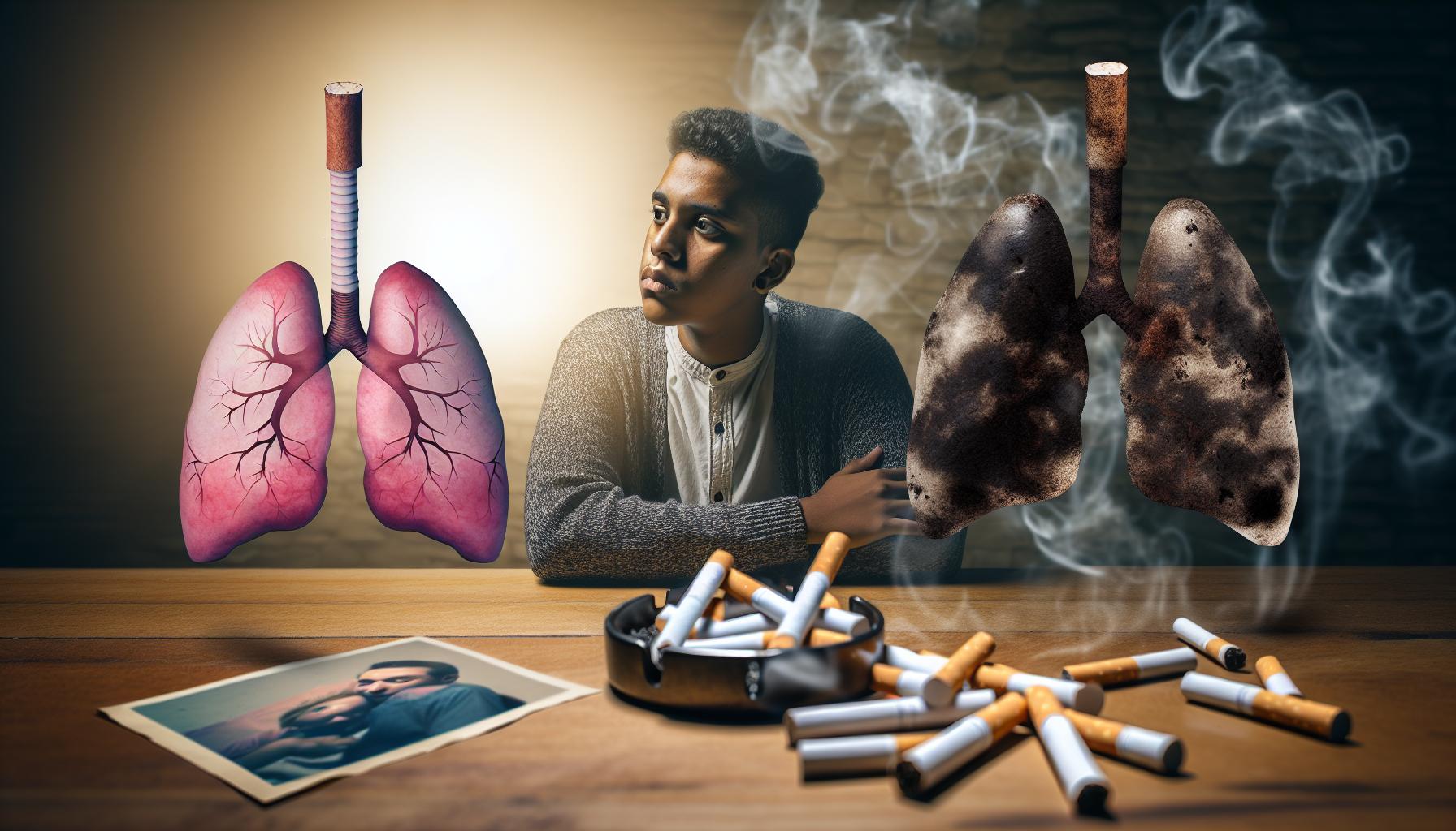 Změny v plicní struktuře způsobené kouřením
