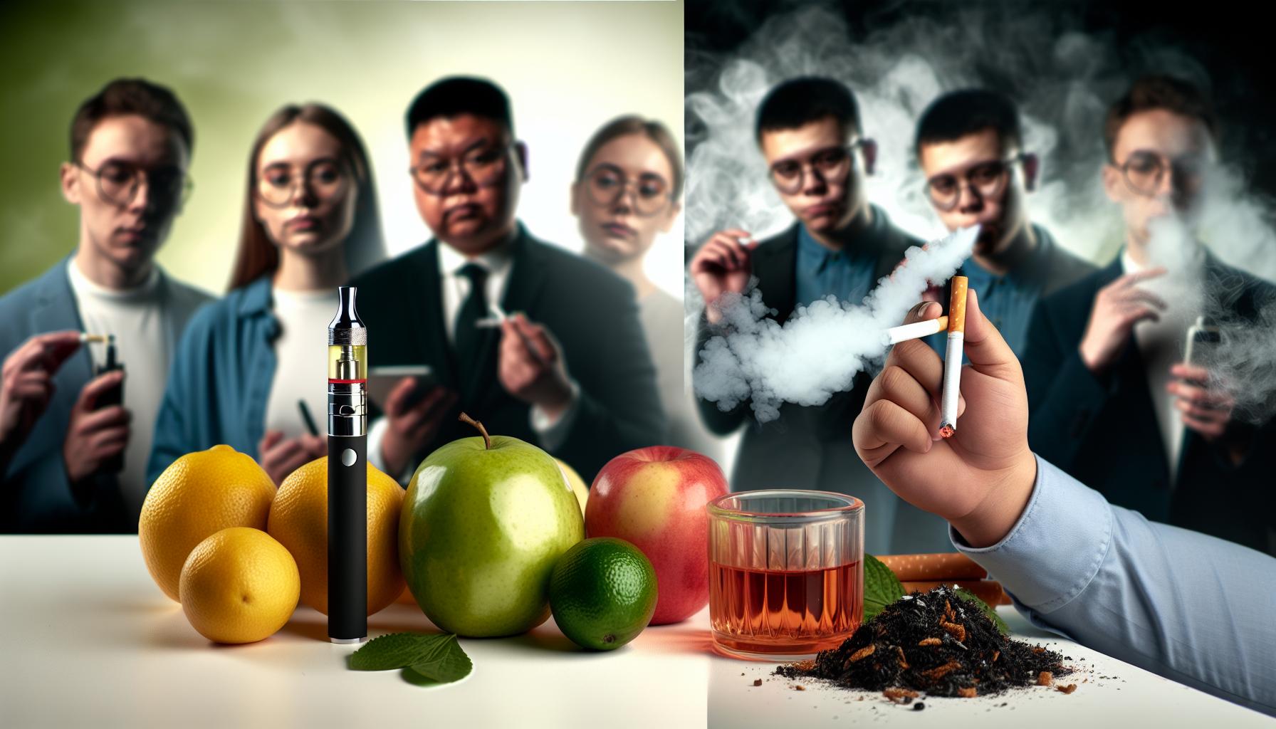 Rozdíly mezi elektronickými cigaretami a tradičními cigaretami