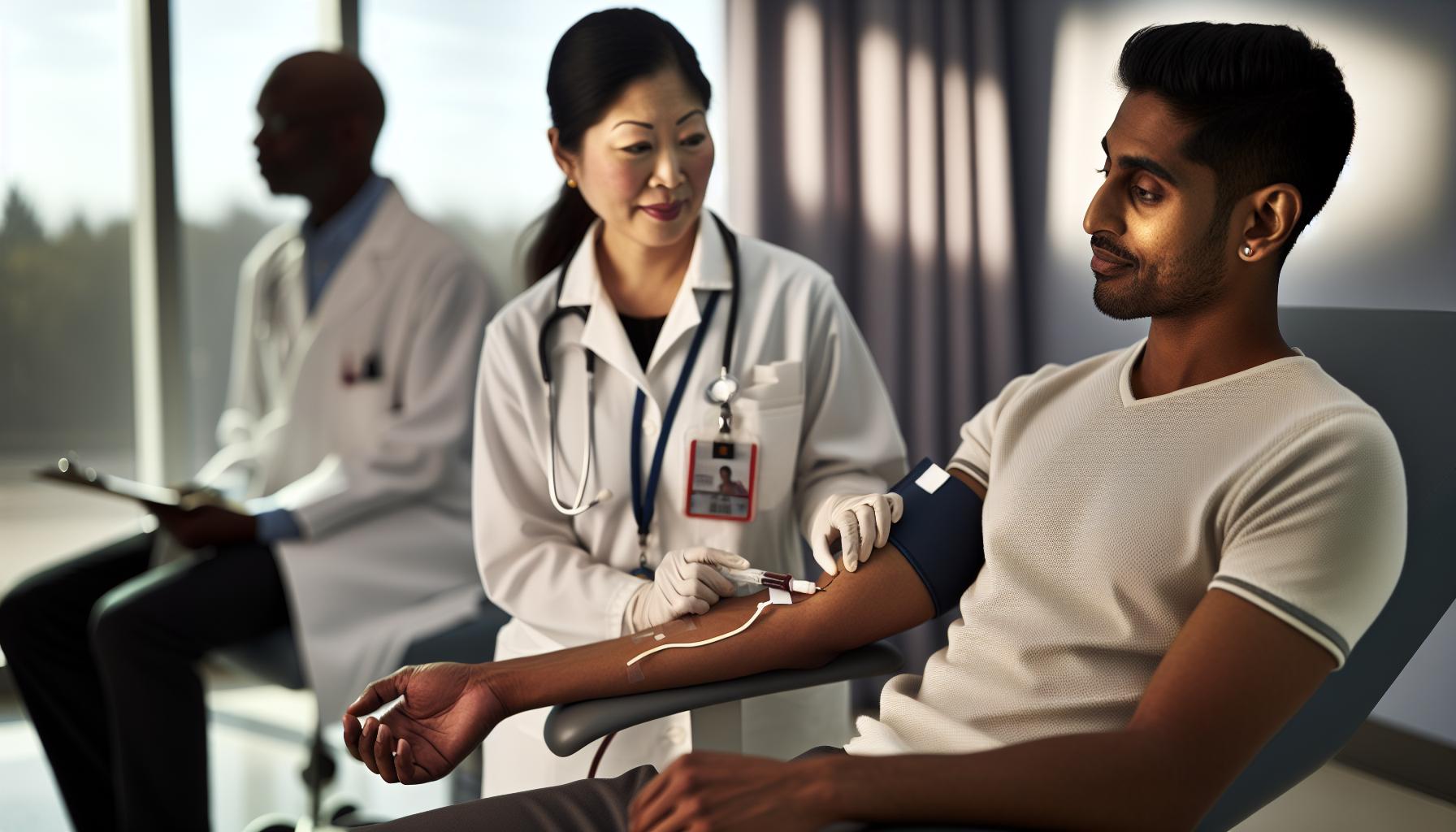 Postup při testování a odběrech krve