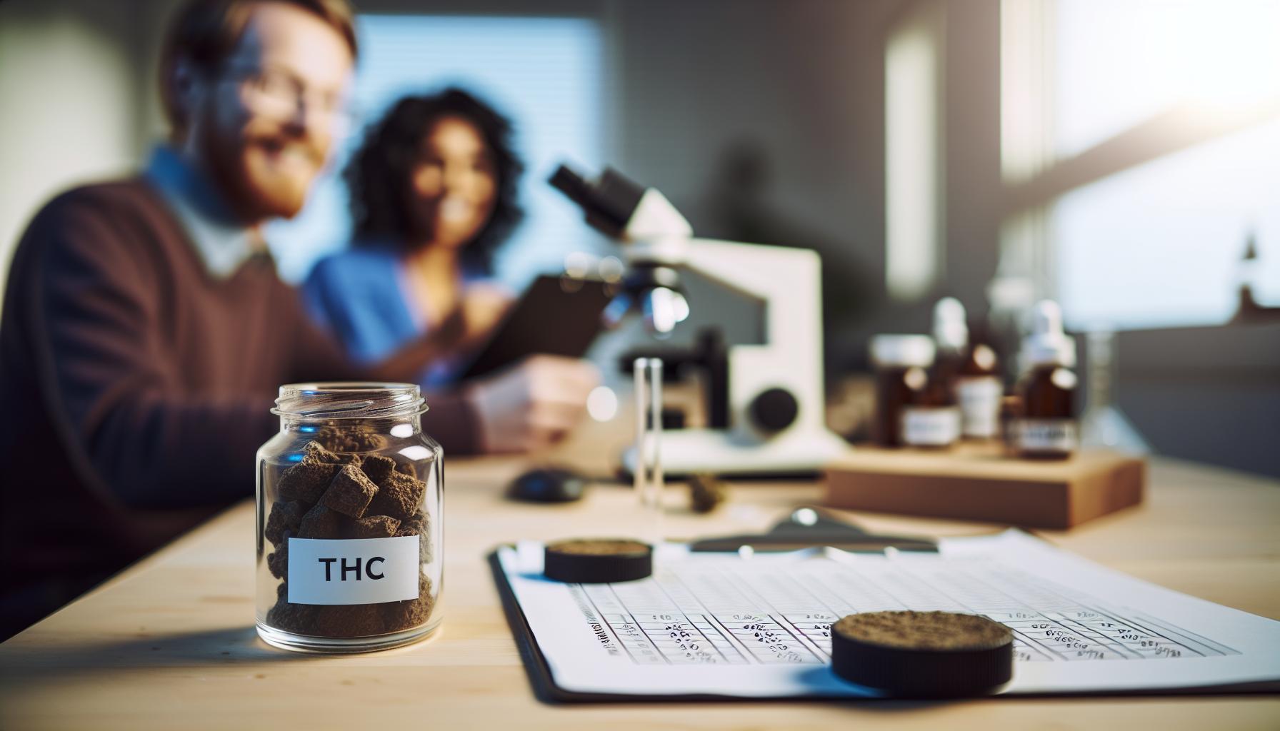 Procento THC v různých typech hašiše