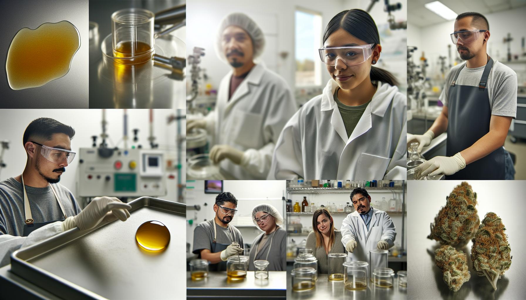 Různé metody extrakce pryskyřice THC