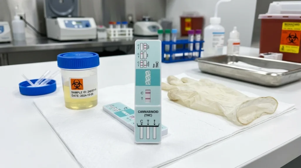 Detekce THC v moči: Doba přítomnosti metabolitů a princip testování